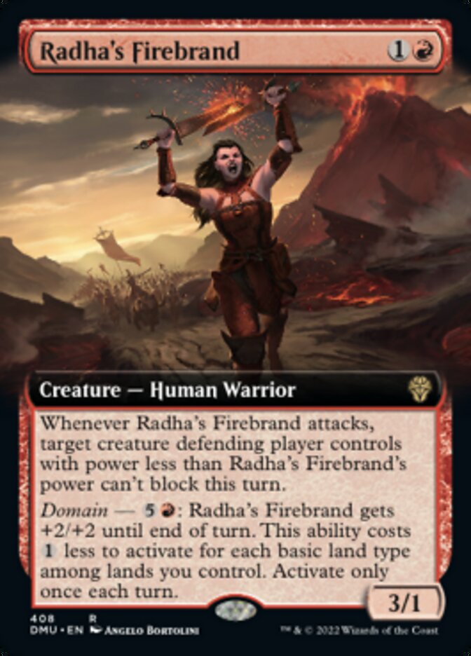 Radha's Firebrand (Extended Art) [Dominaria United] | Pegasus Games WI