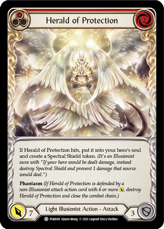 Herald of Protection (Red) [PSM009] (Monarch Prism Blitz Deck) | Pegasus Games WI