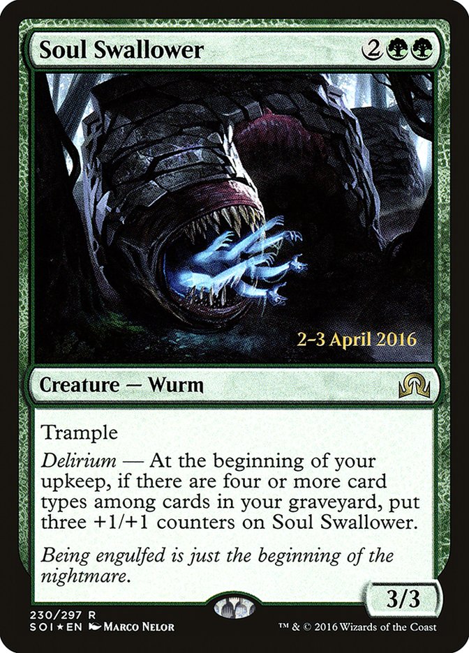 Soul Swallower [Shadows over Innistrad Prerelease Promos] | Pegasus Games WI