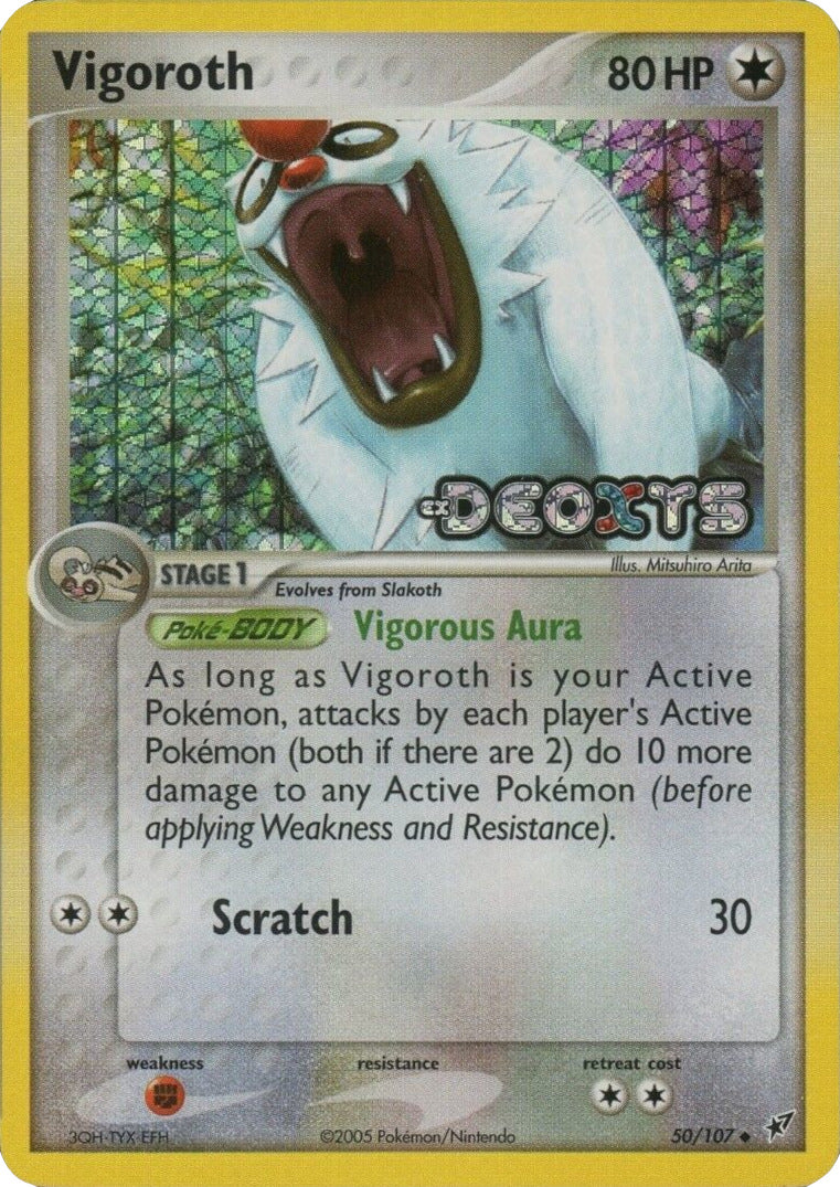 Vigoroth (50/107) (Stamped) [EX: Deoxys] | Pegasus Games WI