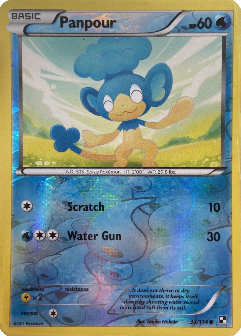 Panpour (33/114) (Energy Holo) [Black & White: Base Set] | Pegasus Games WI