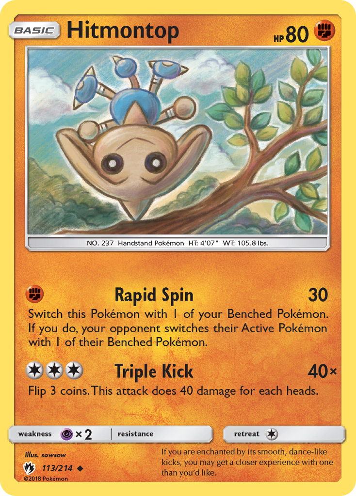 Hitmontop (113/214) [Sun & Moon: Lost Thunder] | Pegasus Games WI