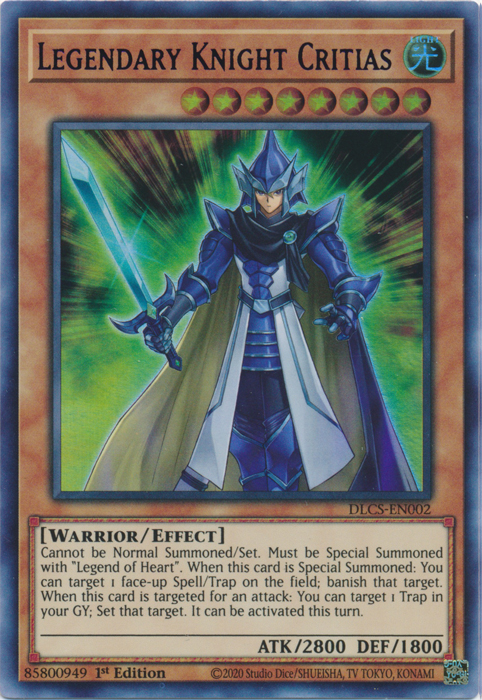 Legendary Knight Critias (Blue) [DLCS-EN002] Ultra Rare | Pegasus Games WI