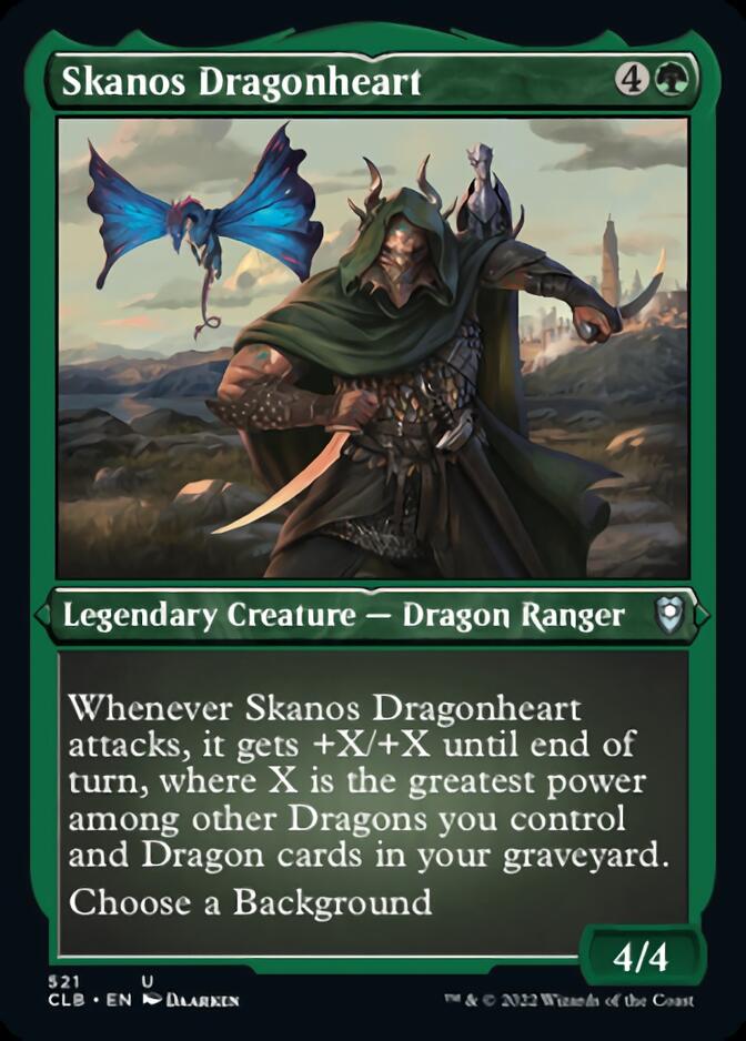 Skanos Dragonheart (Foil Etched) [Commander Legends: Battle for Baldur's Gate] | Pegasus Games WI