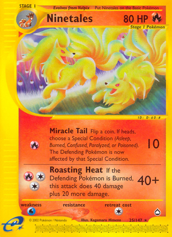 Ninetales (25/147) [Aquapolis] | Pegasus Games WI