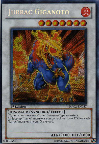 Jurrac Giganoto [HA02-EN057] Secret Rare | Pegasus Games WI