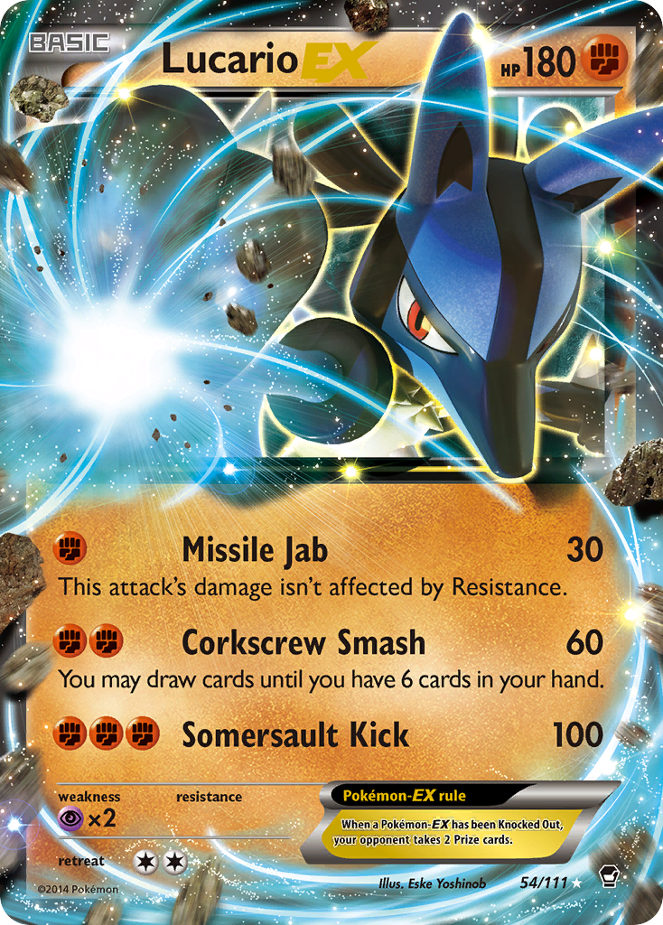 Lucario EX (54/111) [XY: Furious Fists] | Pegasus Games WI