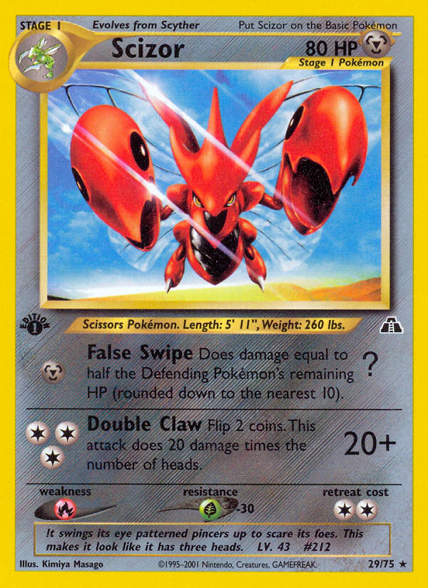 Scizor (29/75) [Neo Discovery 1st Edition] | Pegasus Games WI