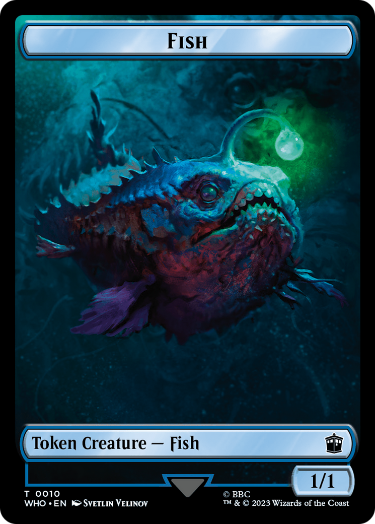 Fish // Beast Double-Sided Token [Doctor Who Tokens] | Pegasus Games WI