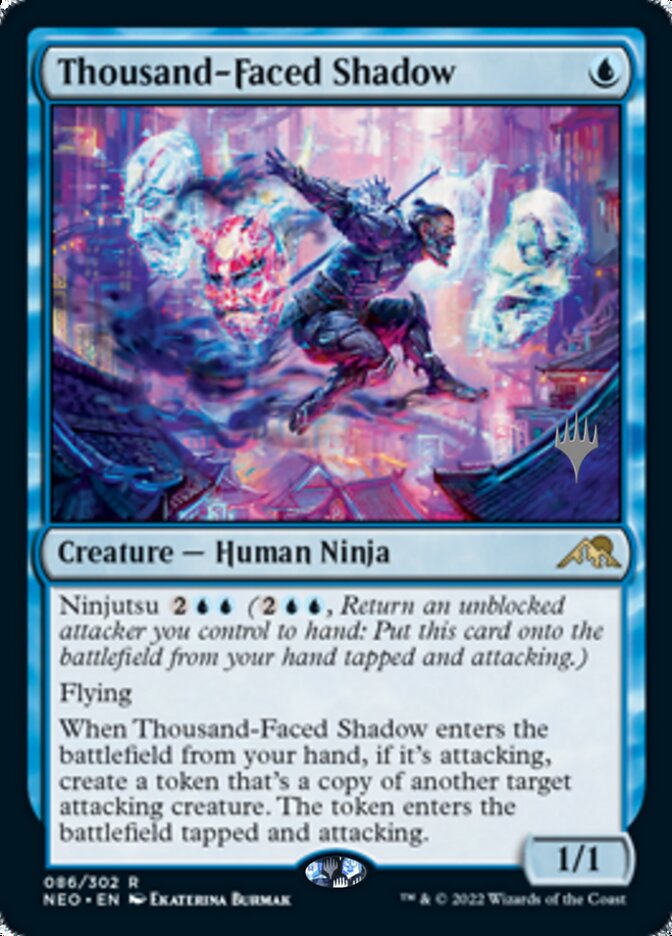 Thousand-Faced Shadow (Promo Pack) [Kamigawa: Neon Dynasty Promos] | Pegasus Games WI