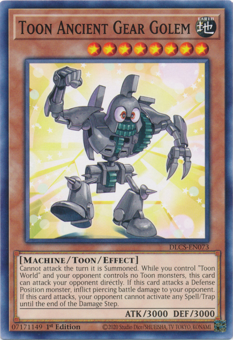 Toon Ancient Gear Golem [DLCS-EN073] Common | Pegasus Games WI