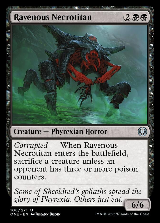 Ravenous Necrotitan [Phyrexia: All Will Be One] | Pegasus Games WI