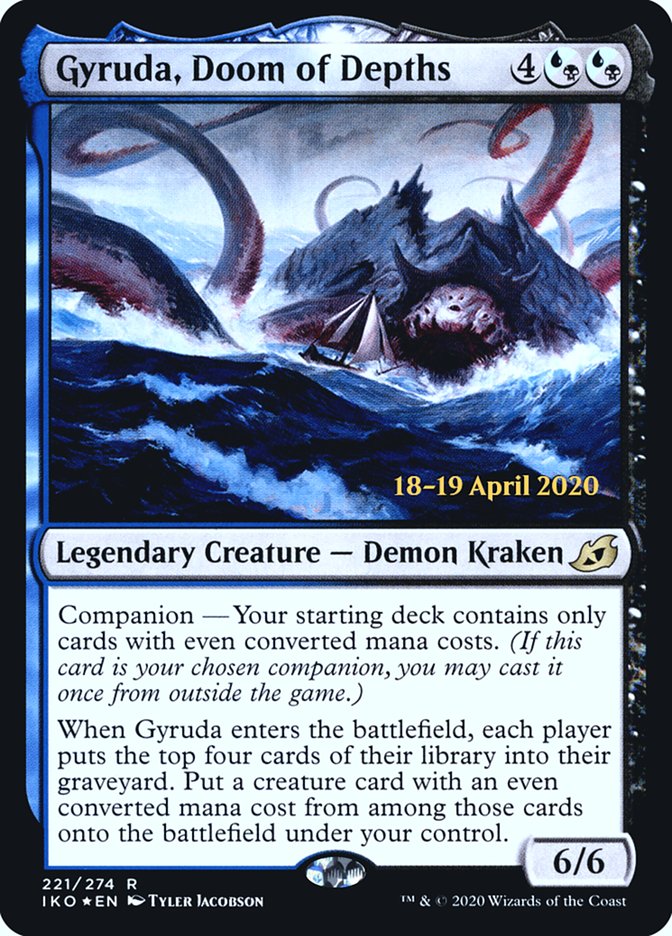 Gyruda, Doom of Depths [Ikoria: Lair of Behemoths Prerelease Promos] | Pegasus Games WI