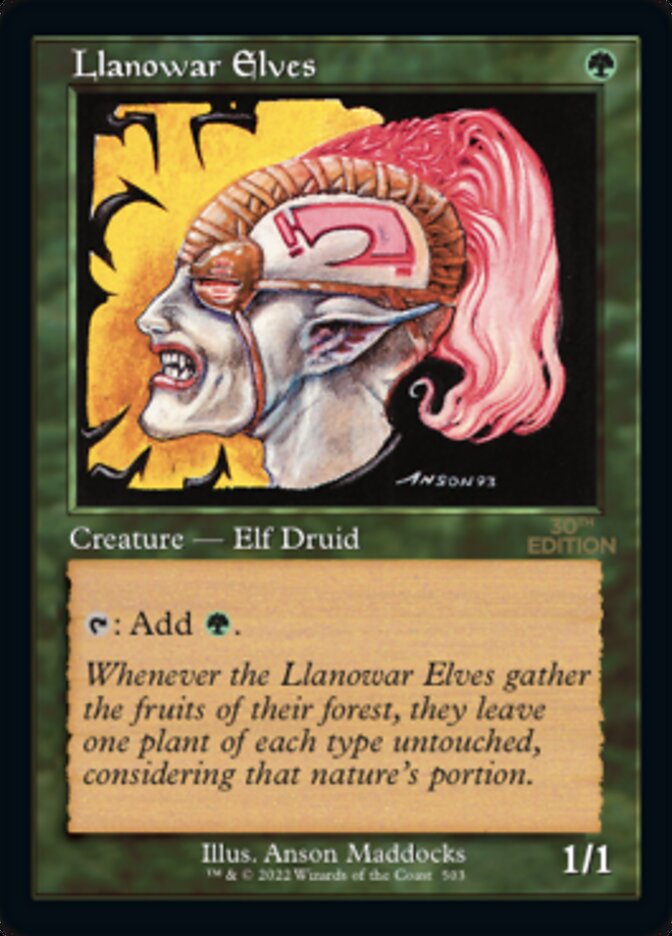 Llanowar Elves (Retro) [30th Anniversary Edition] | Pegasus Games WI