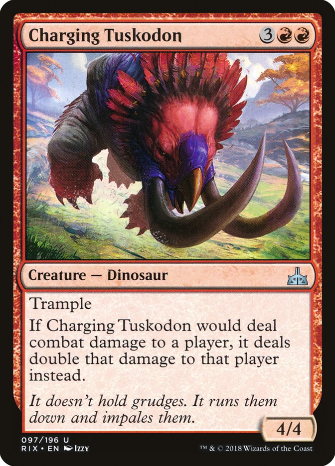 Charging Tuskodon [Rivals of Ixalan] | Pegasus Games WI