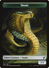 Plant // Snake Double-Sided Token [Commander 2019 Tokens] | Pegasus Games WI