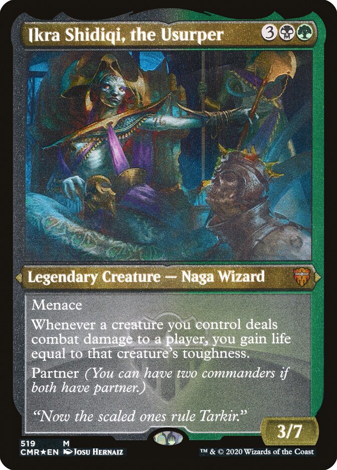 Ikra Shidiqi, the Usurper (Etched) [Commander Legends] | Pegasus Games WI