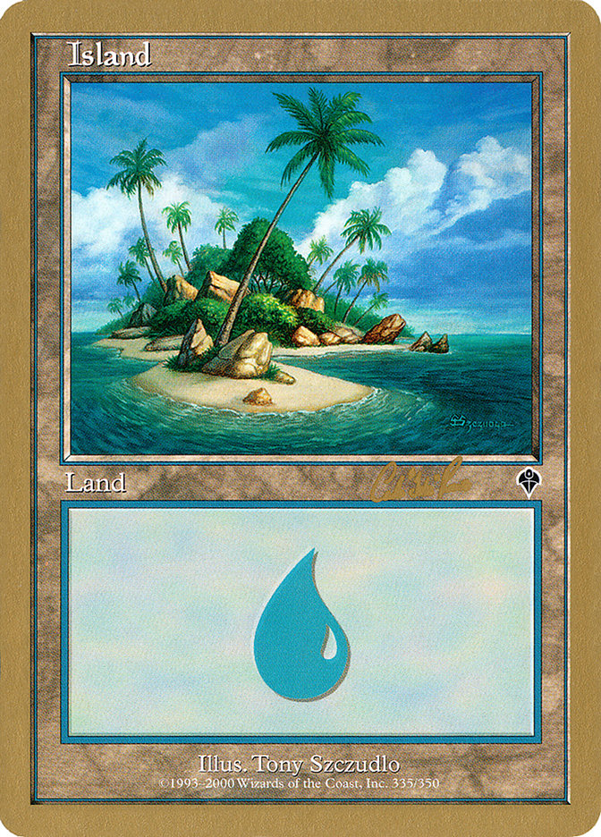 Island (cr335a) (Carlos Romao) [World Championship Decks 2002] | Pegasus Games WI