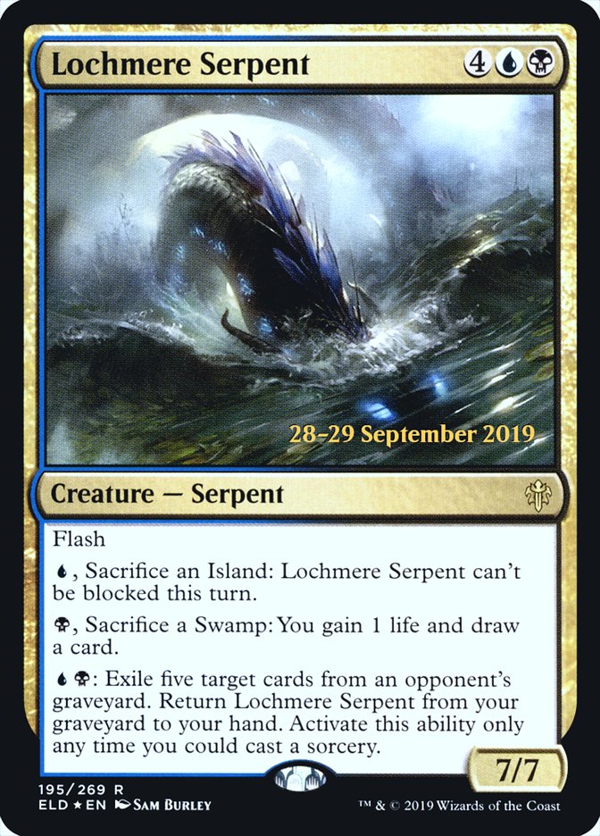 Lochmere Serpent [Throne of Eldraine Prerelease Promos] | Pegasus Games WI