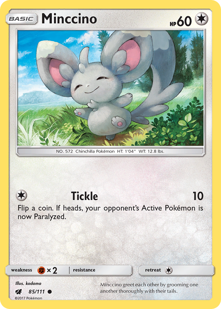 Minccino (85/111) [Sun & Moon: Crimson Invasion] | Pegasus Games WI