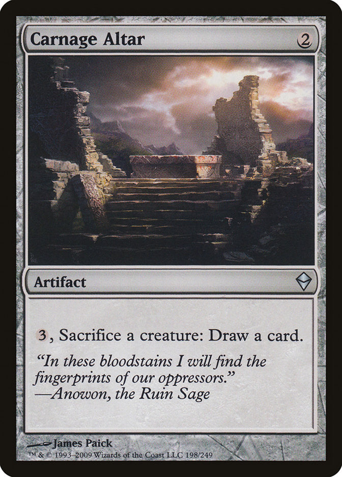 Carnage Altar [Zendikar] | Pegasus Games WI
