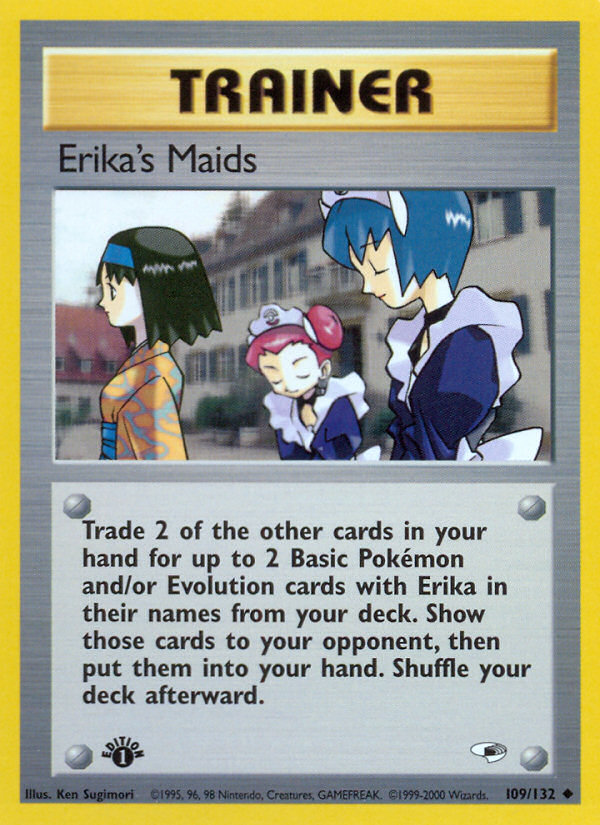 Erika's Maids (109/132) [Gym Heroes 1st Edition] | Pegasus Games WI