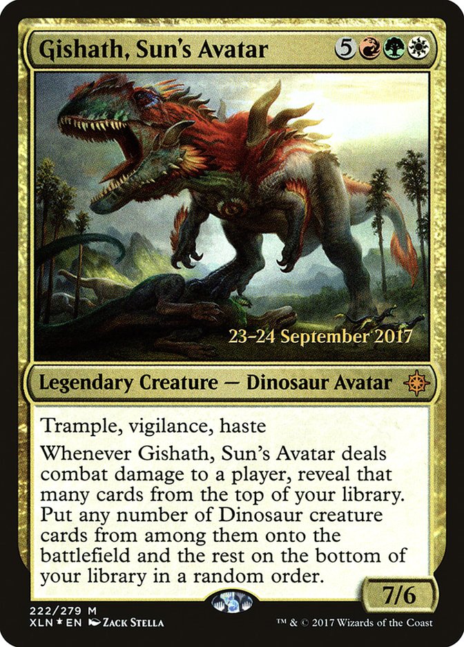 Gishath, Sun's Avatar [Ixalan Prerelease Promos] | Pegasus Games WI