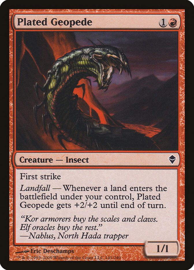 Plated Geopede [Zendikar] | Pegasus Games WI