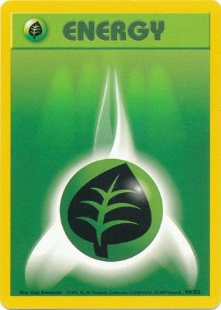 Grass Energy (99/102) [Base Set Unlimited] | Pegasus Games WI