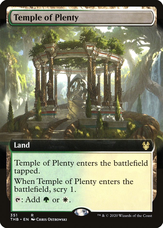 Temple of Plenty (Extended Art) [Theros Beyond Death] | Pegasus Games WI