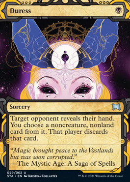 Duress (Foil Etched) [Strixhaven: School of Mages Mystical Archive] | Pegasus Games WI