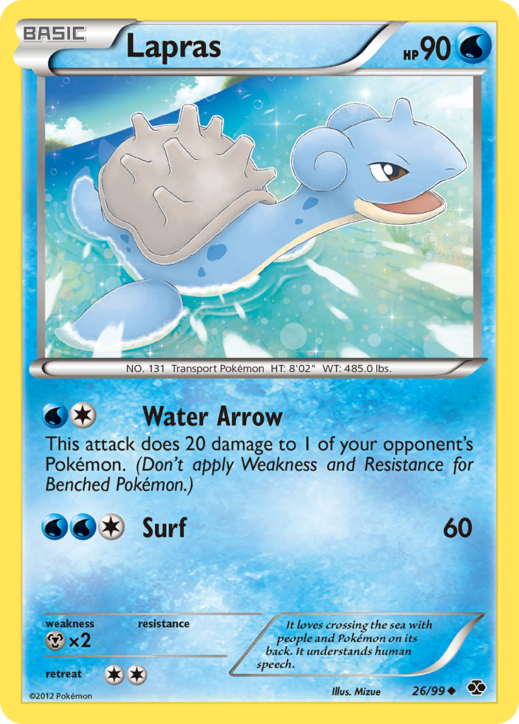 Lapras (26/99) [Black & White: Next Destinies] | Pegasus Games WI