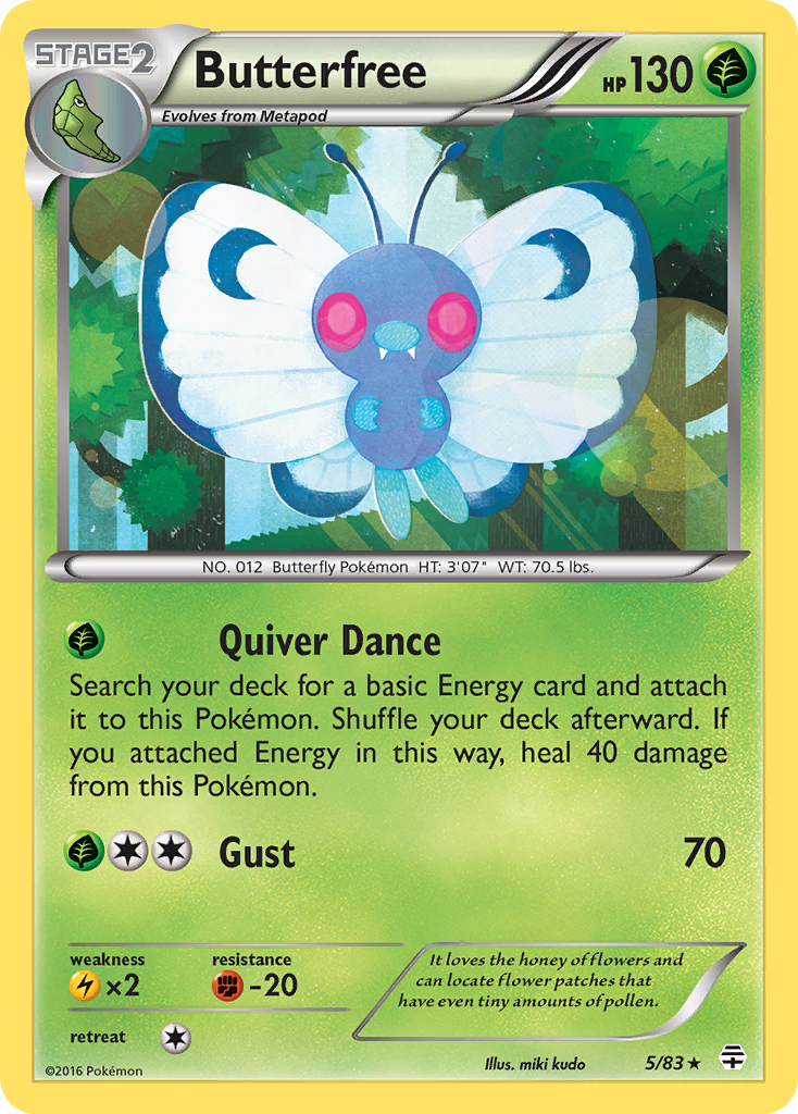 Butterfree (5/83) [XY: Generations] | Pegasus Games WI