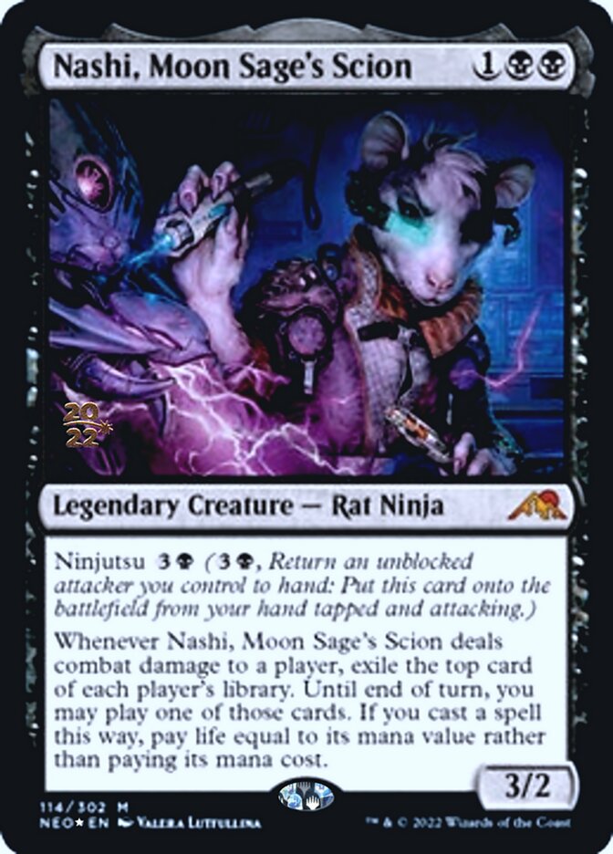 Nashi, Moon Sage's Scion [Kamigawa: Neon Dynasty Prerelease Promos] | Pegasus Games WI