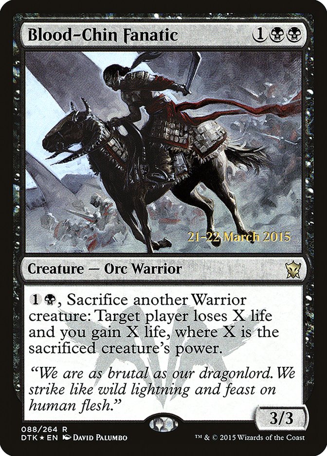 Blood-Chin Fanatic [Dragons of Tarkir Prerelease Promos] | Pegasus Games WI