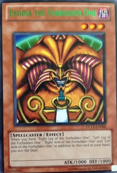 Exodia the Forbidden One (Green) [DL11-EN006] Rare | Pegasus Games WI