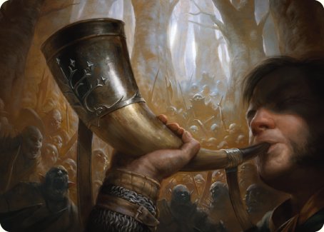 Horn of Gondor Art Card [The Lord of the Rings: Tales of Middle-earth Art Series] | Pegasus Games WI
