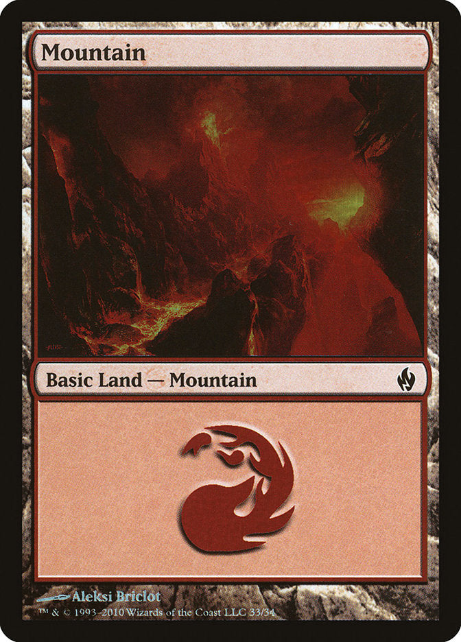 Mountain (33) [Premium Deck Series: Fire and Lightning] | Pegasus Games WI