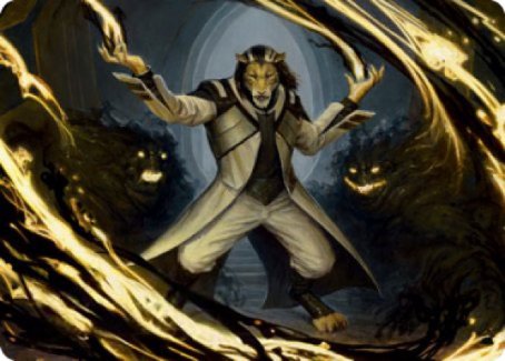 Leonin Lightscribe Art Card [Strixhaven: School of Mages Art Series] | Pegasus Games WI