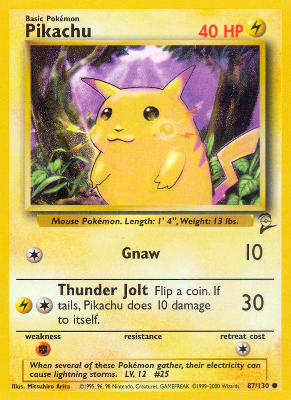 Pikachu (87/130) [Base Set 2] | Pegasus Games WI