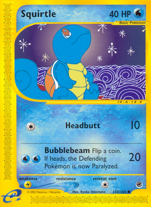 Squirtle (132/165) [Expedition: Base Set] | Pegasus Games WI