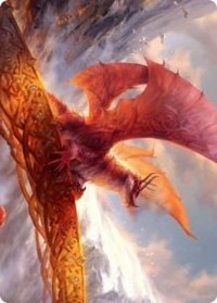 Goldspan Dragon Art Card [Kaldheim Art Series] | Pegasus Games WI