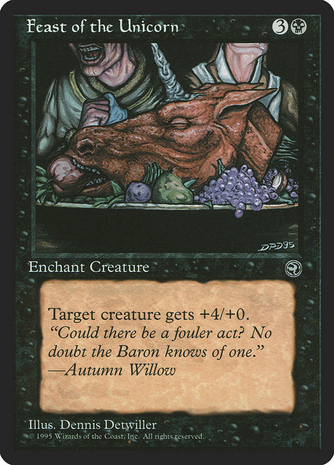 Feast of the Unicorn (Autumn Willow Flavor Text) [Homelands] | Pegasus Games WI