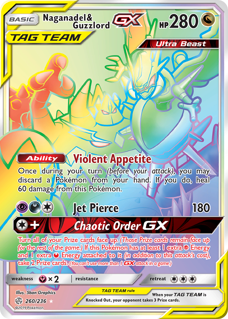 Naganadel & Guzzlord GX (260/236) [Sun & Moon: Cosmic Eclipse] | Pegasus Games WI