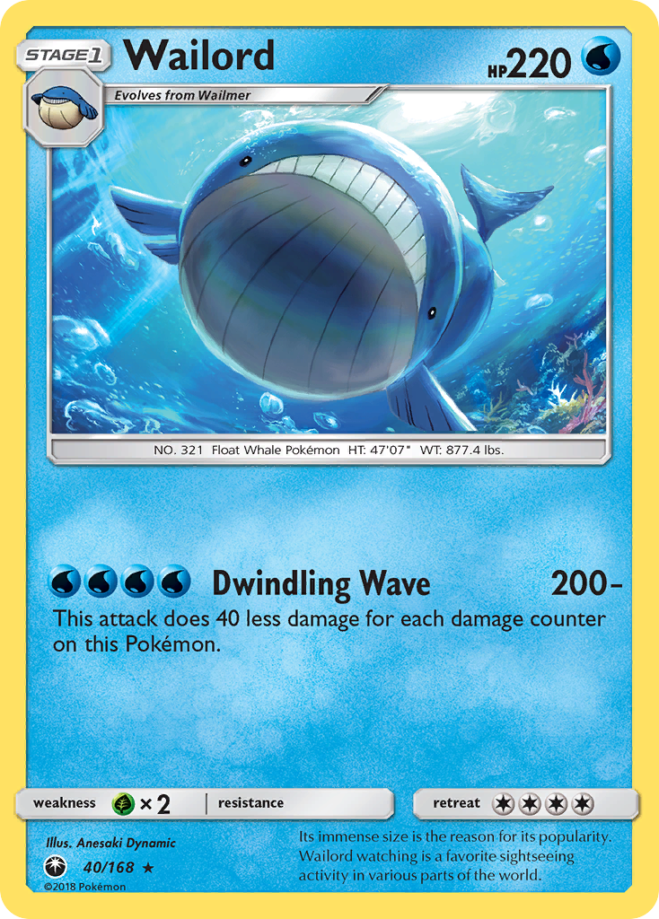 Wailord (40/168) [Sun & Moon: Celestial Storm] | Pegasus Games WI