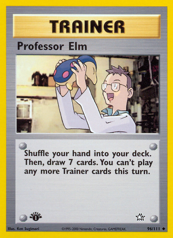 Professor Elm (96/111) [Neo Genesis 1st Edition] | Pegasus Games WI