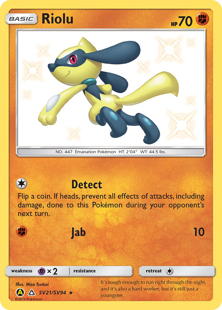 Riolu (SV21/SV94) [Sun & Moon: Hidden Fates - Shiny Vault] | Pegasus Games WI
