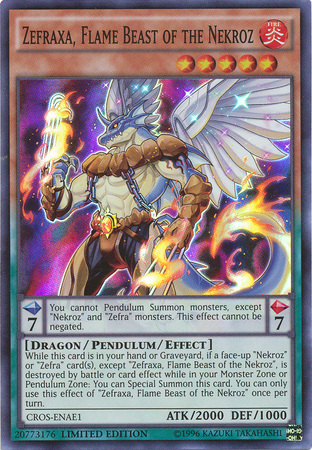 Zefraxa, Flame Beast of the Nekroz [CROS-ENAE1] Super Rare | Pegasus Games WI