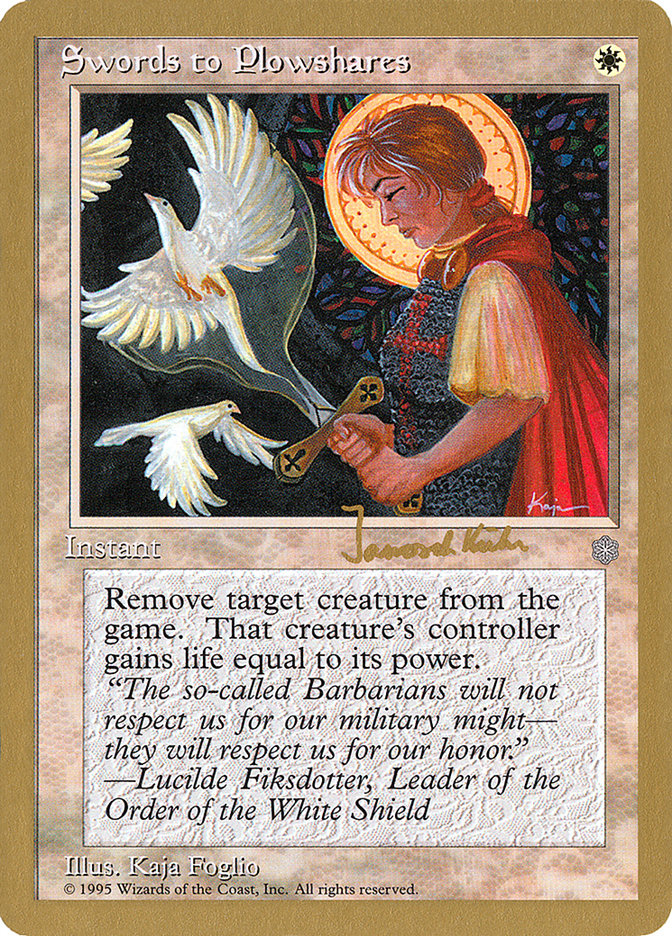 Swords to Plowshares (Janosch Kuhn) [World Championship Decks 1997] | Pegasus Games WI