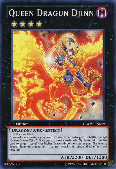 Queen Dragun Djinn [GAOV-EN049] Super Rare | Pegasus Games WI